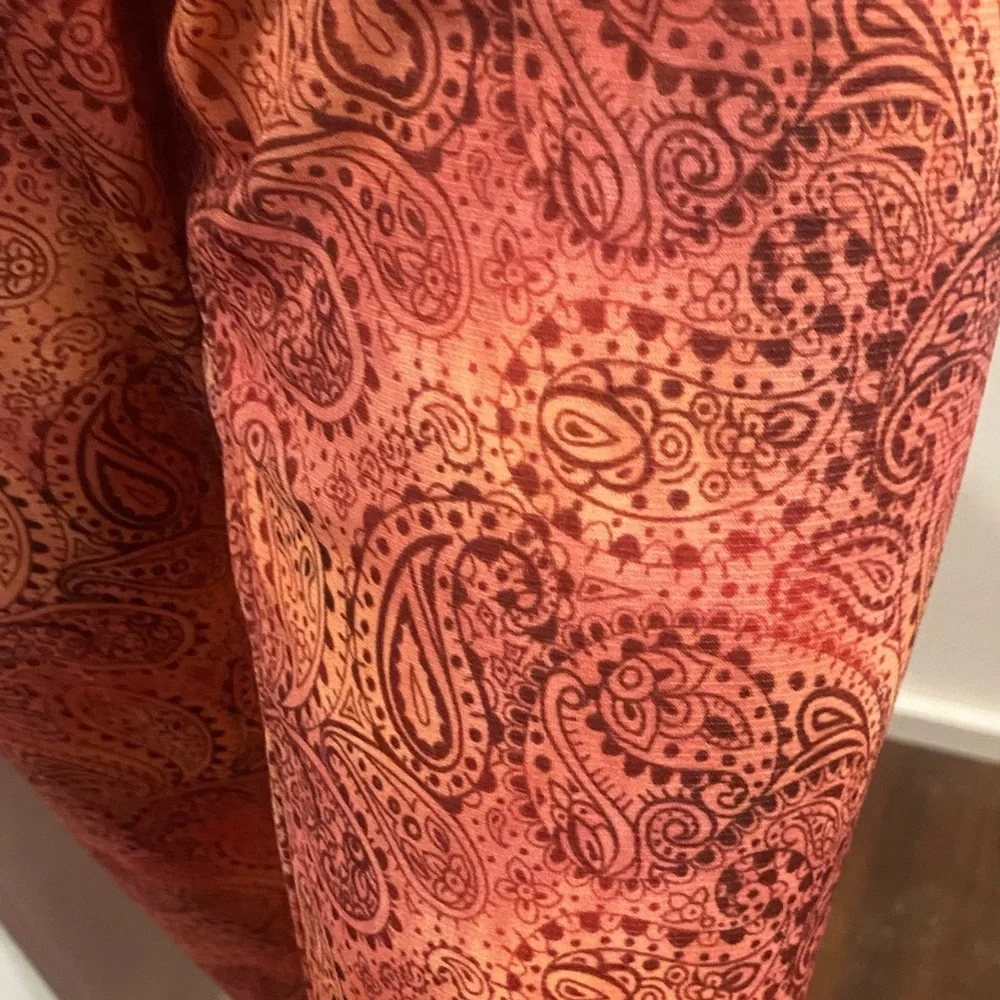 Moda International Y2k Paisley Swim Cover-Up Pants